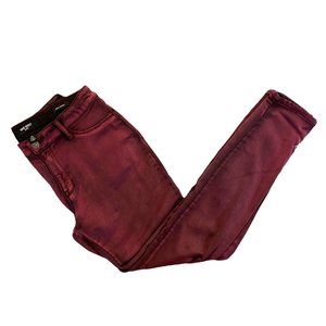 Nine West Jessica Jegging Ankle Jeans Size 10 Color Plum